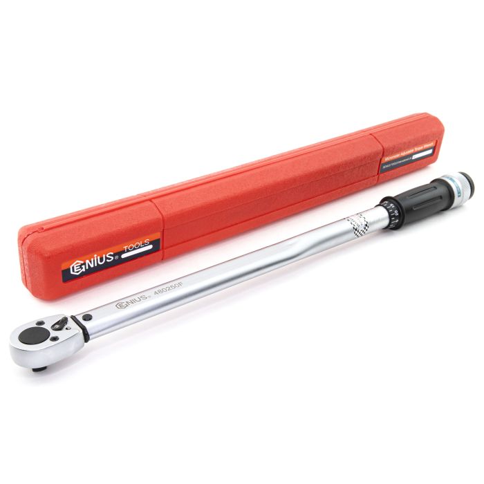 Genius Tools Torque Wrench 50-250 ft-lbs 1/2 Inch Drive Precision