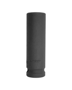 Genius Tools Deep Impact Socket 17mm 1/2 Inch Drive Thin Type Chrome Molybdenum Steel - 447817T