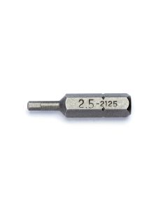 Precision 2.5mm Hex Screwdriver Bit - 30mm Length