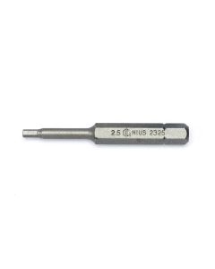 Precision 2.5mm Hex Screwdriver Bit - 56mm Length