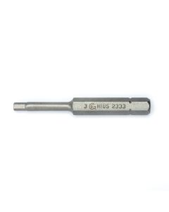 Precision 3mm Hex Screwdriver Bit - 56mm Length