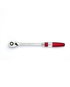 Genius Tools Ratchet Wrench 1/4 Inch Drive 100 Teeth 207mm Length Lightweight Aluminum Grip - 282100L
