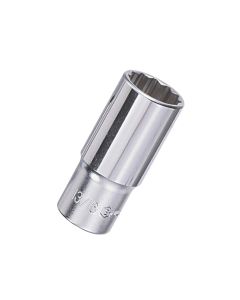 Genius Tools 3/8 Dr. 1/2 Deep Socket 12-Point