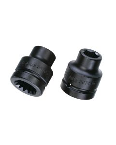 Spline Dr. Impact Socket 2-5/8 CR-Mo - Genius Tools