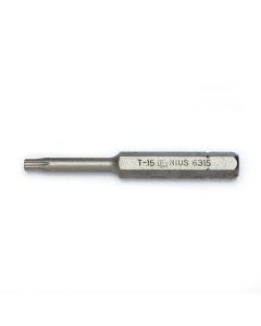 T-15 Star Screwdriver Bit 56mmL - Genius Tools 6315
