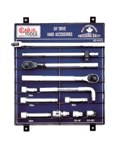 Genius Tools 12-Piece Hand Accessory Set Display Board
