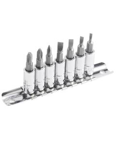 7-Piece Slotted & Phillips Bit Socket Set - BS-207S