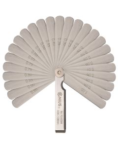 Precision Metric Feeler Gauge Set - 25 Blades (0.04-1.00mm)