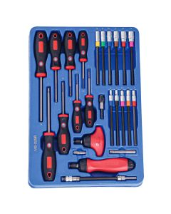 25-Piece Hex & Ratcheting Screwdriver Set - MS-025R