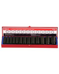 Genius Tools 13pc SAE Deep Impact Socket Set