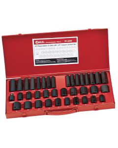 37-Piece Metric & SAE Impact Socket Set - Genius Tools