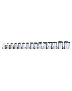 15-Piece Metric Socket Set - Genius Tools TW-415M