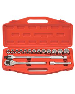 16-Piece SAE Hand Socket Set - 12-Point Precision Tools
