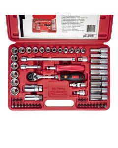 59-Piece Metric Socket & Bit Set - Genius Tools AC-359B