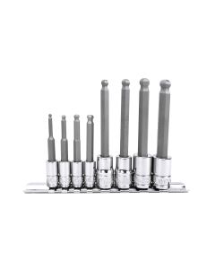 Genius Tools Metric Wobble Hex Bit Socket Set - 8 Piece