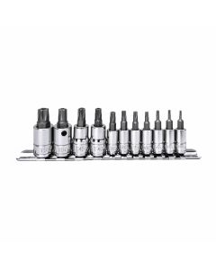Genius Tools 11-Piece Pentacle Bit Socket Set