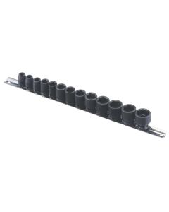 13-Piece SAE Impact Socket Set - Durable CR-Mo Construction