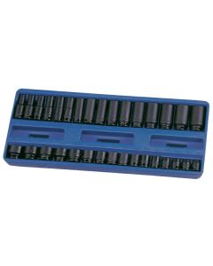 32-Piece Metric Deep Impact Socket Set - Genius Tools