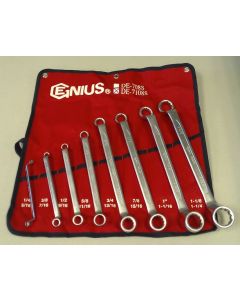Premium SAE Offset Ring Wrench Set - 8 Piece Matte Finish