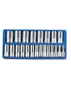 22-Piece SAE Deep Socket Set - Genius Tools DS-422S