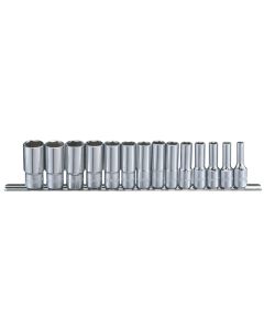 Premium 14-Piece SAE Deep Socket Set - Genius Tools