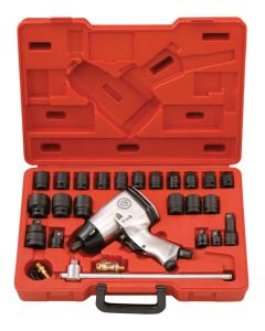 27-Piece SAE Air Impact Wrench Set - Genius Tools