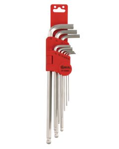Premium SAE Wobble Hex Key Set - 9 Piece S2 Steel