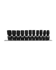 11-Piece Metric Swivel Impact Socket Set - TG-411MA
