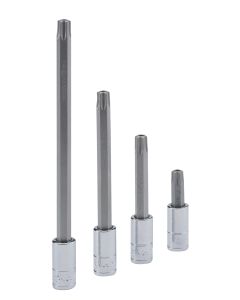 Genius Tools 1/4" Dr. T-7 Tamperproof Star Bit Socket 45mmL - 208+7107