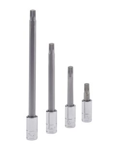 Genius Tools 1/4" Dr. M5 Triple Square Bit Socket 70mmL - 208+8305