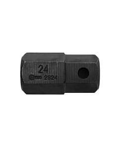 Genius Tools 22mm Hex Shank, 24mm Hex Impact Screwdriver Bit, 50mmL - 2924