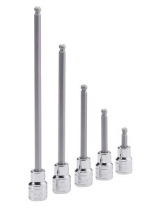 Genius Tools 3/8" Dr. 5mm Wobble Hex Bit Socket 140mmL - 308+4635
