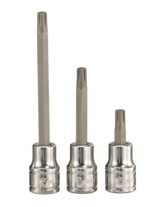 Genius Tools 3/8" Drive M13 50mmL Ribe Bit Socket - 344+9013