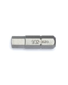 Genius Tools 5/16" Hex Shank, 9/32" Hex Screwdriver Bit, 30mmL - 3128