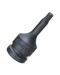 Genius Tools 3/8" Dr. 4mm Hex Head Driver, 52mmL - 345204