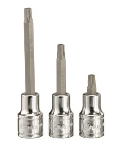 Genius Tools 1/2" Dr. T-20 Pentacle Bit Socket 55mmL - 408+5020