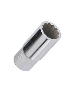 Genius Tools 1/2" Dr. 8mm Deep Hand Socket (12-Point) - 437808