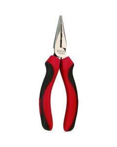 Genius Tools 8" Chain Nose Pliers w/ Cutter, Soft Handle - 550804S