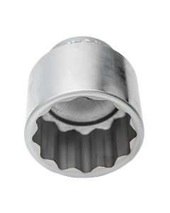 Genius Tools 3/4" Dr. 2-7/16" Hand Socket (12-Point) (CR-Mo) - 675278