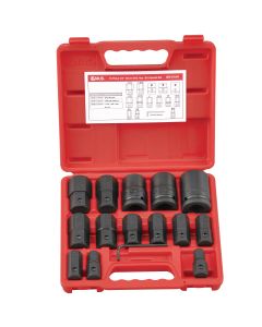 Genius Tools 15 Piece 3/4" Dr. SAE Hex Bit Socket Set (CR-Mo) - BS-615H