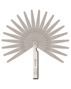 Genius Tools 20-Blade Metric Feeler Gauge Set, Steel, ANSI Certified