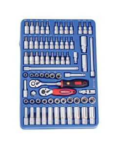 Genius Tools 71PC 3/8" Dr. Metric Hand Socket & Bit Socket Set - MS-071M