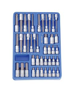 Genius Tools 42 Piece 1/2" Dr. Complete Bit Socket Set - MS-442B