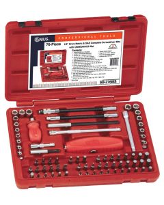 Genius Tools 76-Piece Metric & SAE Screwdriver Bit Set OMNIDRIVE® SB-276MS