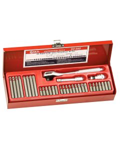 Genius Tools 33 Piece 5/16" Hex Shank Screwdriver Bit Set SB-711TP