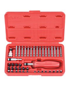 Genius Tools 43 Piece 1/4" Hex Shank Screwdriver Bit Set - SC-243