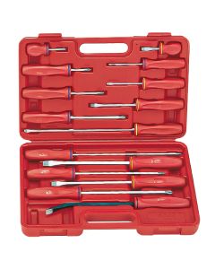 Genius Tools 15 Piece Combination Screwdriver & Pry Bar Set - TL-515X 