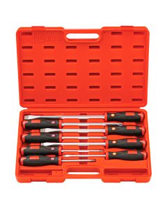 Genius Tools 8 Piece Slotted & Phillips Tang-Thru Screwdriver Set - TT-508SP 