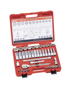 Genius Tools 39 Piece 1/2" Dr. Metric Hand Socket Set (12-Point) - TW-439M
