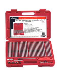 Genius Tools 46 Piece Metric Long Screwdriver Bit With OMNIDRIVE® Set - TX-246M 